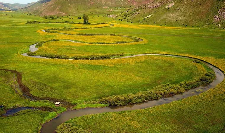 Güzeldere mendereslerinden kartpostallık görüntüleri