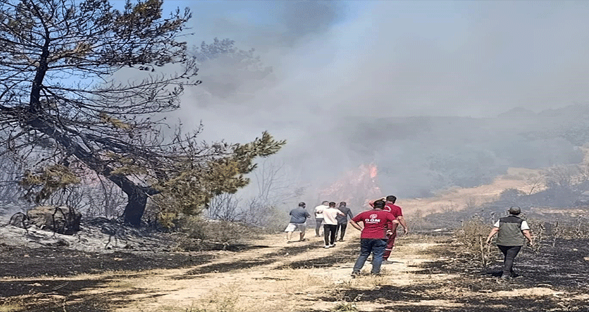 semaver ateşinden çıkan yangın söndürüldü: 1 gözaltı
