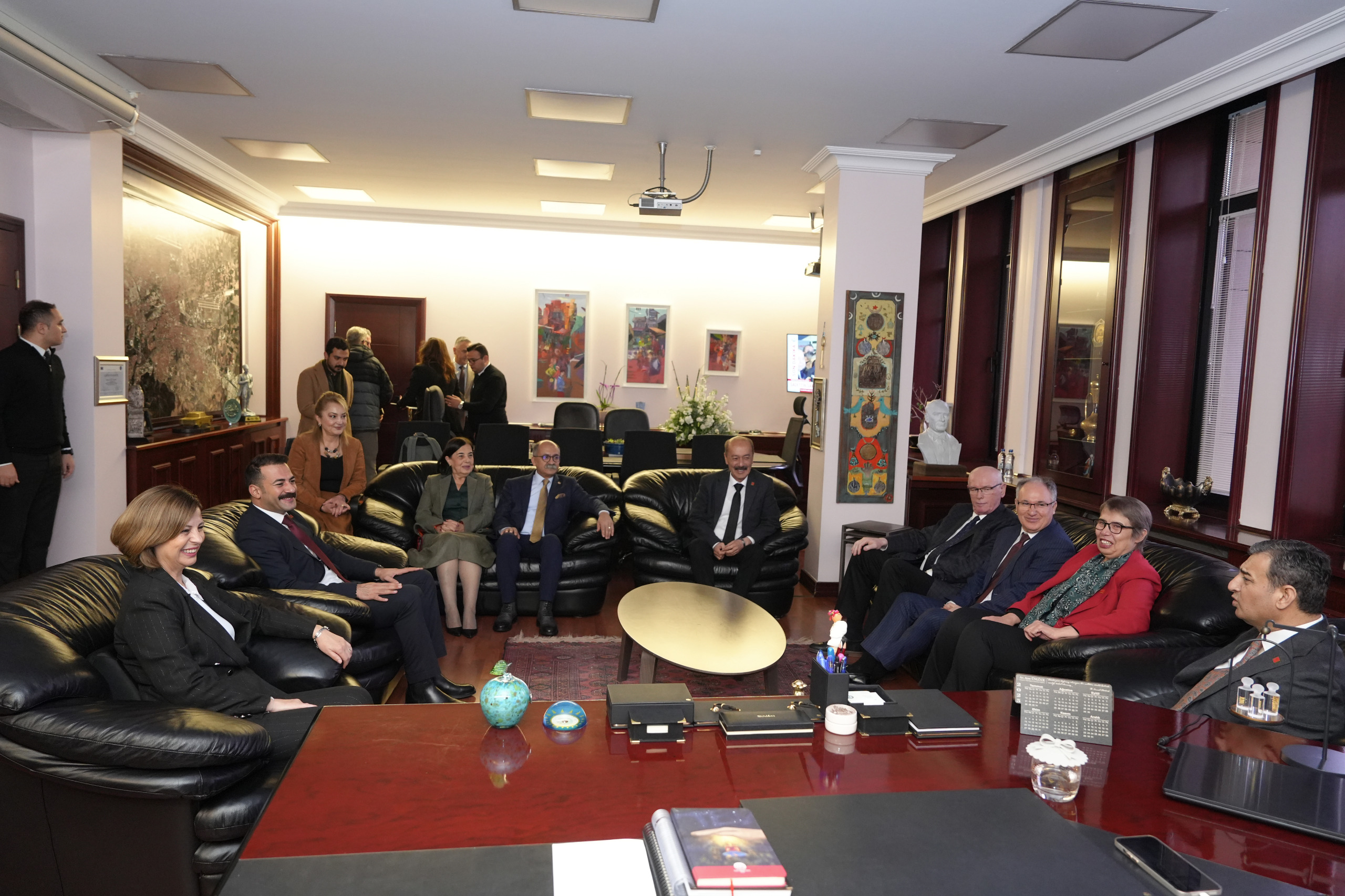 Chp’li̇ Bulut’tan Başkan Ünlüce’ye Zi̇yaret (3)