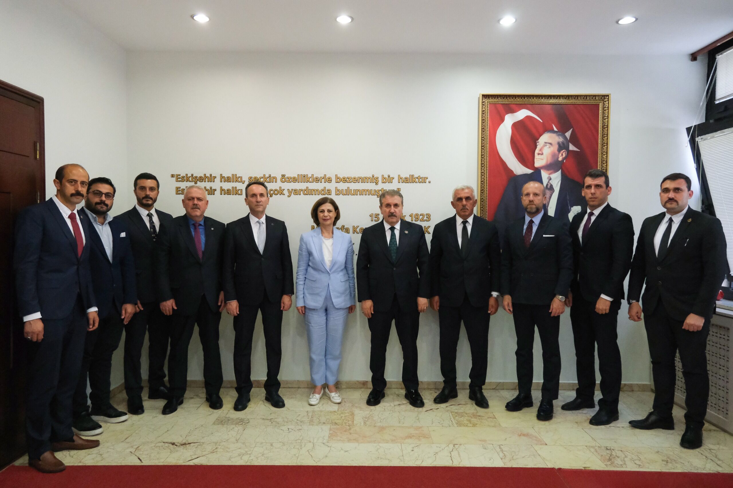 Bbp Genel Başkani Mustafa Desti̇ci̇’den Başkan Ünlüce’ye Zi̇yaret (4)