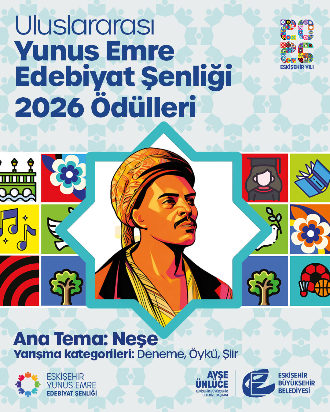 Uluslararasi Yunus Emre Edebi̇yat Şenli̇ği̇ Edebi̇yat 2026 Ödülleri̇ne Başvurular Devam Edi̇yor
