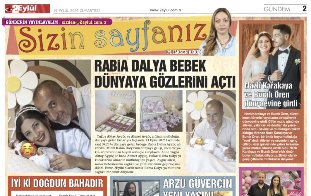 Sizin sayfanız