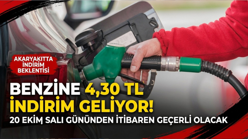 Benzine büyük indirim geliyor!