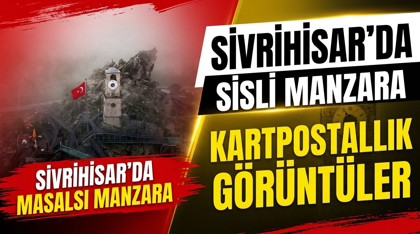 Sivrihisar’da kartpostallık sis manzarası