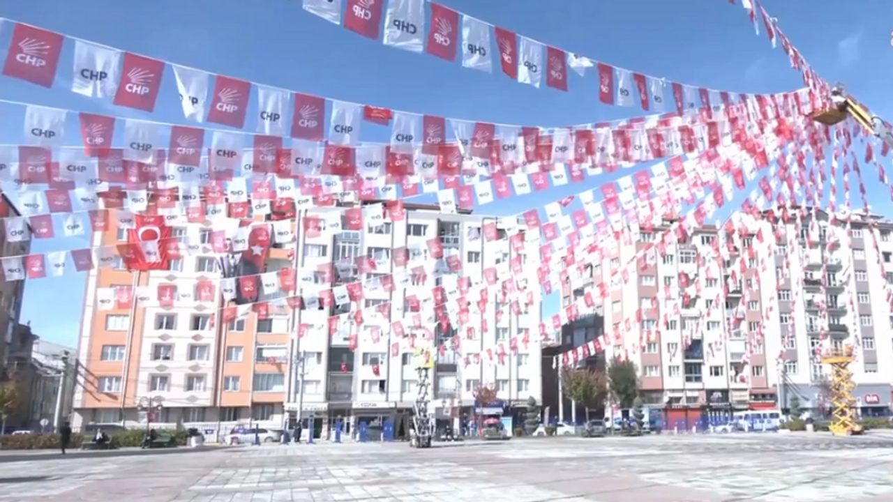 Eskişehir'de CHP mitinginin hazırlıkları tamamlandı