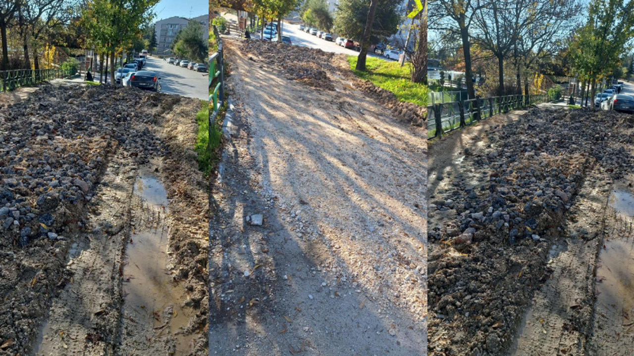 Eskişehir Uluönder'de yine kazı, yine çamur!