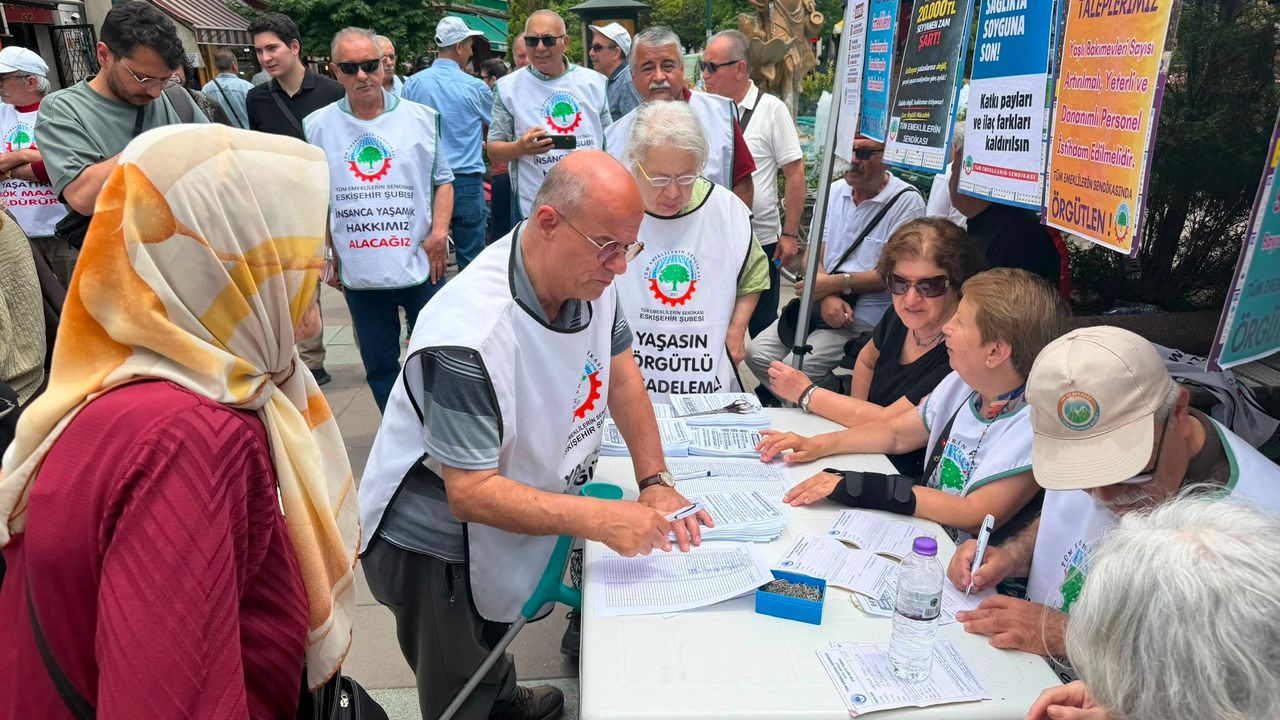 Eskişehir'de emeklilerden Cumhurbaşkanlığına uzanacak imza k