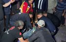 Kazada yaralanan kişiye ilk müdahaleyi vali ve milletvekili yaptı