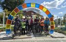 Eskişehir'de bisiklet tutkunları, 'Görünür ol güvende ol' sloganıyla pedallara bastı