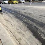 Eskişehir’de yolda tehlikeli anlar: Asfalt yağla kaplandı