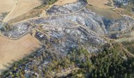 Gelibolu’da çıkan orman yangınının verdiği tahribat dron ile görüntülendi