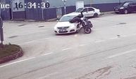 Bursa’da otomobil motosikletle çarpıştı: 1 yaralı