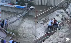 Köprüye çıkarak canını hiçe saydı!