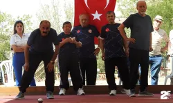 Huzurevinde bocce turnuvası