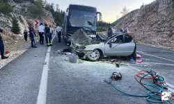 Korku filmi gibi otobüs kazası