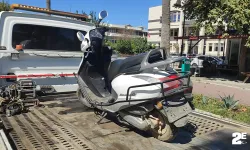 Plakasız motosiklet kullanan cezadan kaçamadı