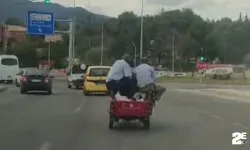 Trafikte tehlikeli yolculuk