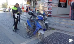 Motoru olduğu yere bırakıp kaçtı