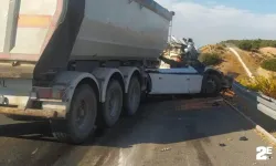 Otoyolda feci kaza