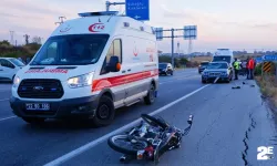Plakasız motosikletle çarpıştı!