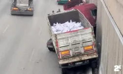 Kazayı izlerken kaza yaptı