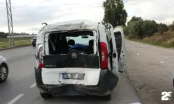 Tır'ın altında kalmaktan son anda kurtuldu!