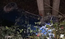 35 metrelik uçurumdan dere yatağına uçtu