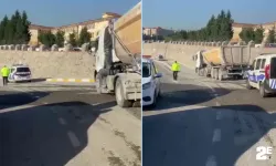 Ani fren yapan hafriyat kamyonu beton saçtı, cezayı yedi