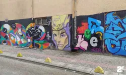 Ara sokaktaki grafiti vatandaşların beğenisini topluyor