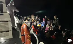 İki ayrı operasyonda 77 kaçak göçmen yakalandı