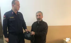 Jandarma kayıp çantanın sahibini buldu