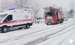 Kar kaza getirdi: Kaza yapan karı koca yaralandı