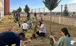 Şehitlerin anısına fidan diktiler