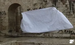 Utanç verici görüntü brandayla kapatıldı