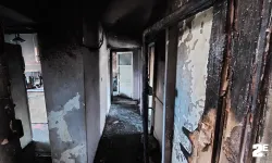 Çıkan yangın hastanelik etti