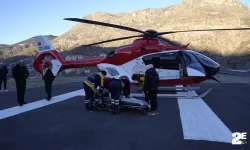 Helikopter minik Erva Asel için havalandı