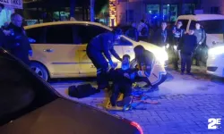 Otomobil ile motosiklet kafa kafaya çarpıştı!