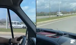 Ters şeritten giden sürücü ölüme davet çıkardı