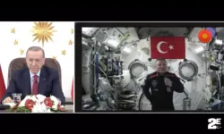 Uzaydan ilk bağlantı: Erdoğan, Türk astronot Gezeravcı ile görüştü