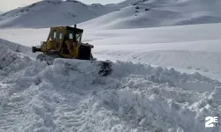 Beytüşşebap’ta ekipler yaylada kalan 4 aile için yolları açıyor