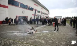 Gençlik ve Spor Müdürlüğü personeline yangın söndürme  eğitimi verdi