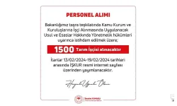 Tarım ve Orman Bakanlığına bin 500 işçi alınacak