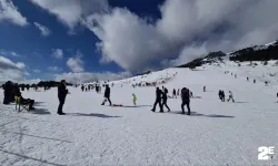 Tatilin son günlerinde karın keyfini çıkardılar