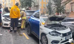 Ters yöne girip 2 araca çarptı!
