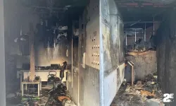 Trafodan çıkan yangına teslim oldu