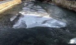 Türkiye’nin en hızlı akan nehri olan Çoruh buz tuttu