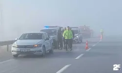 Yoğun sis kazaları beraberinde getirdi