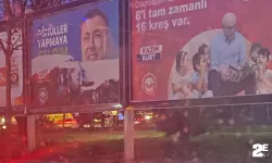 Eskişehir'de AK Parti Adayı'nın pankartlarına saldırı!