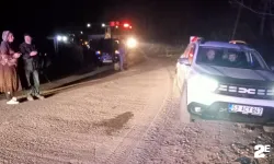 Kamyonet şarampole yuvarlandı!