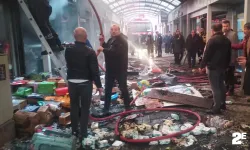 Tarihi çarşıda korkutan yangın!